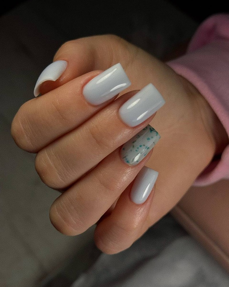 Długi kwadrat mleczna biel quail egg NaiLac