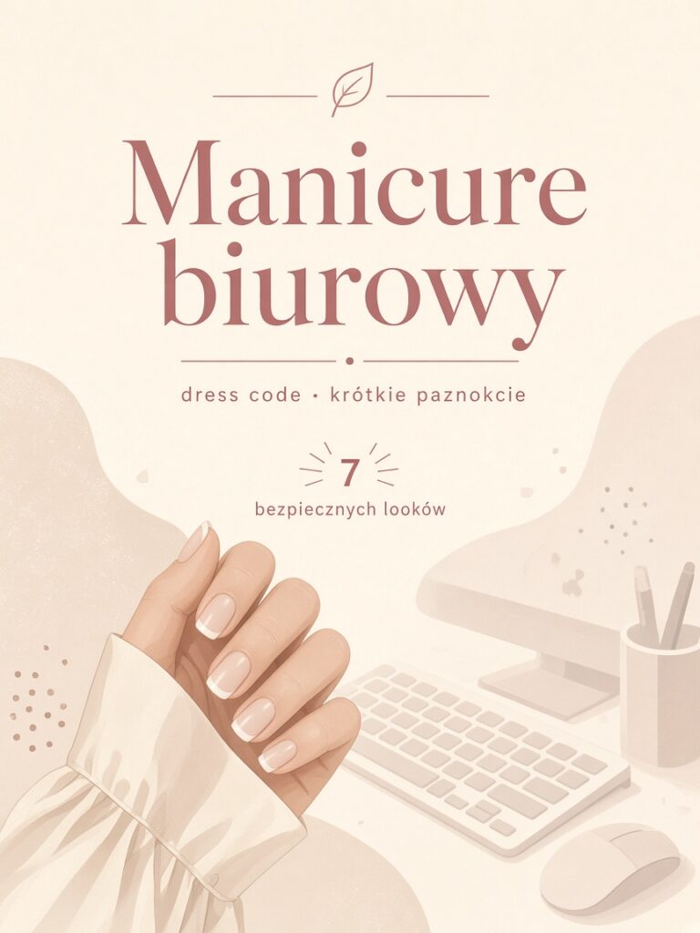 Manicure biurowy — krótkie paznokcie i bezpieczne looki do biura