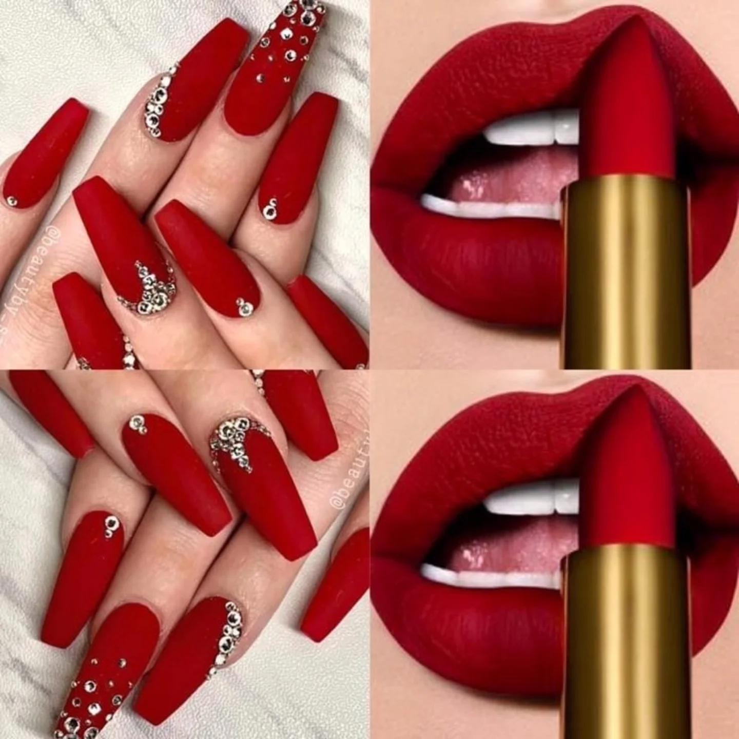 Królewska czerwień: ekstrawagancja na końcówkach palców