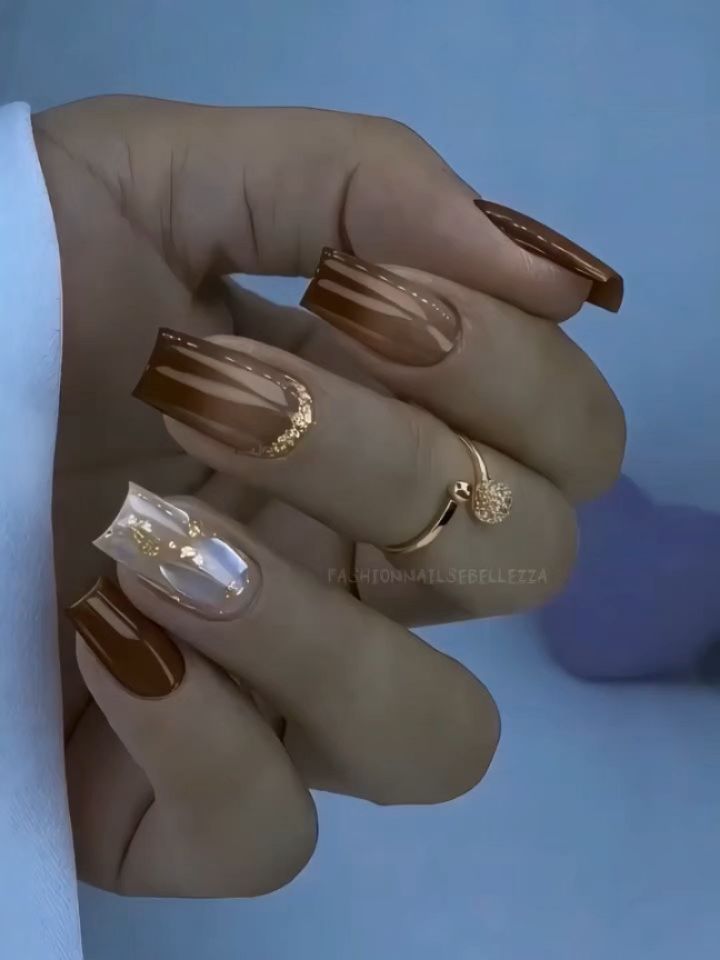 Jesienne arcydzieło na paznokciach