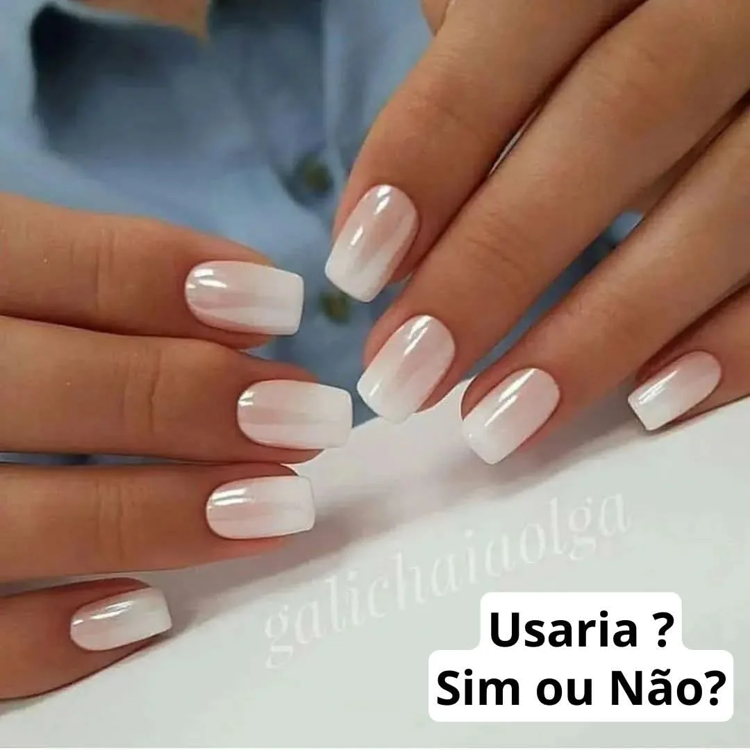 Elegancja w białym ombre