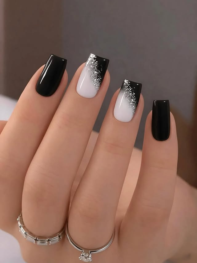 Czarno-biały szyk: manicure, który robi wrażenie!