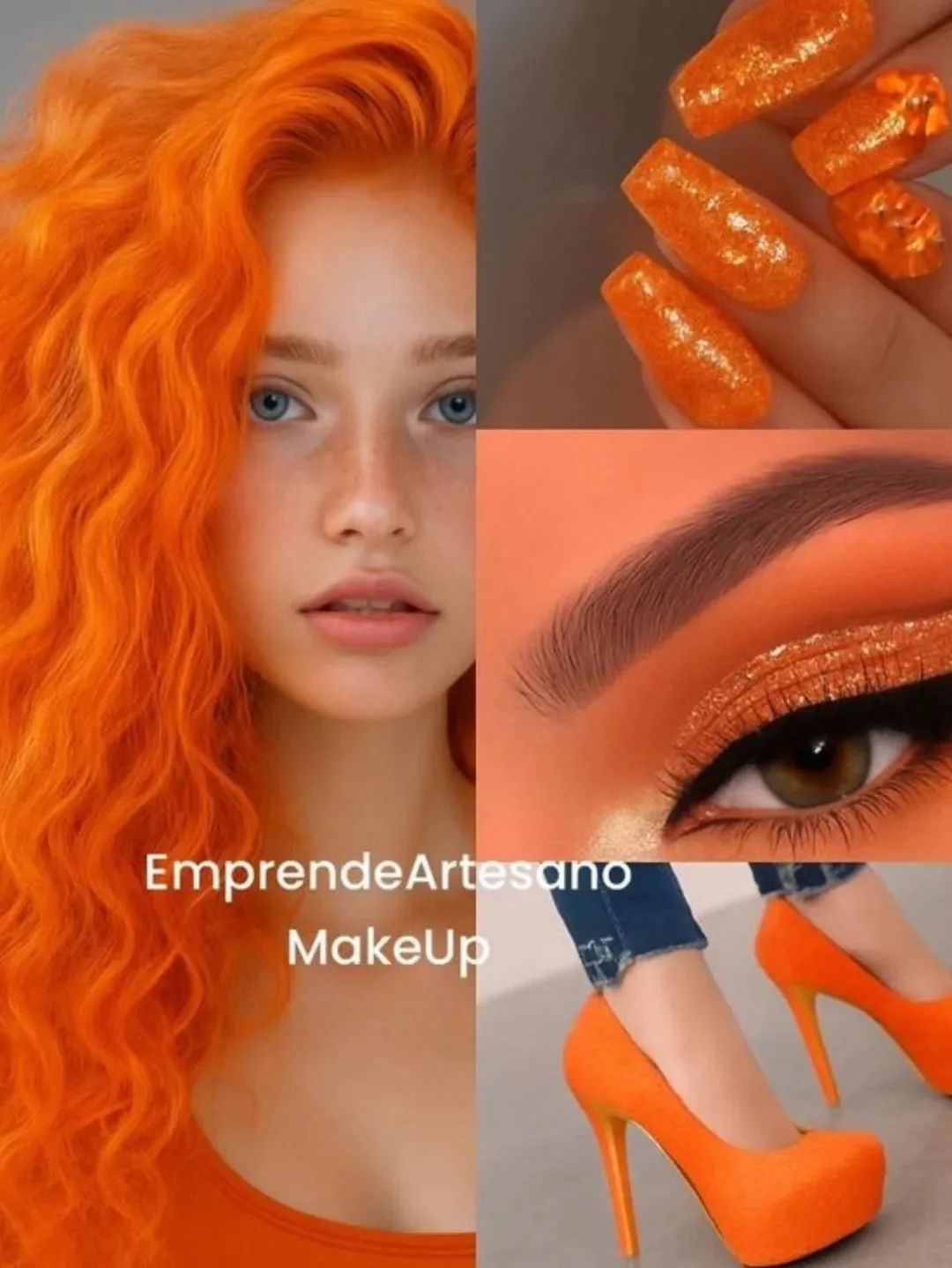 Soczysta pomarańcza: manicure, który przyciąga spojrzenia